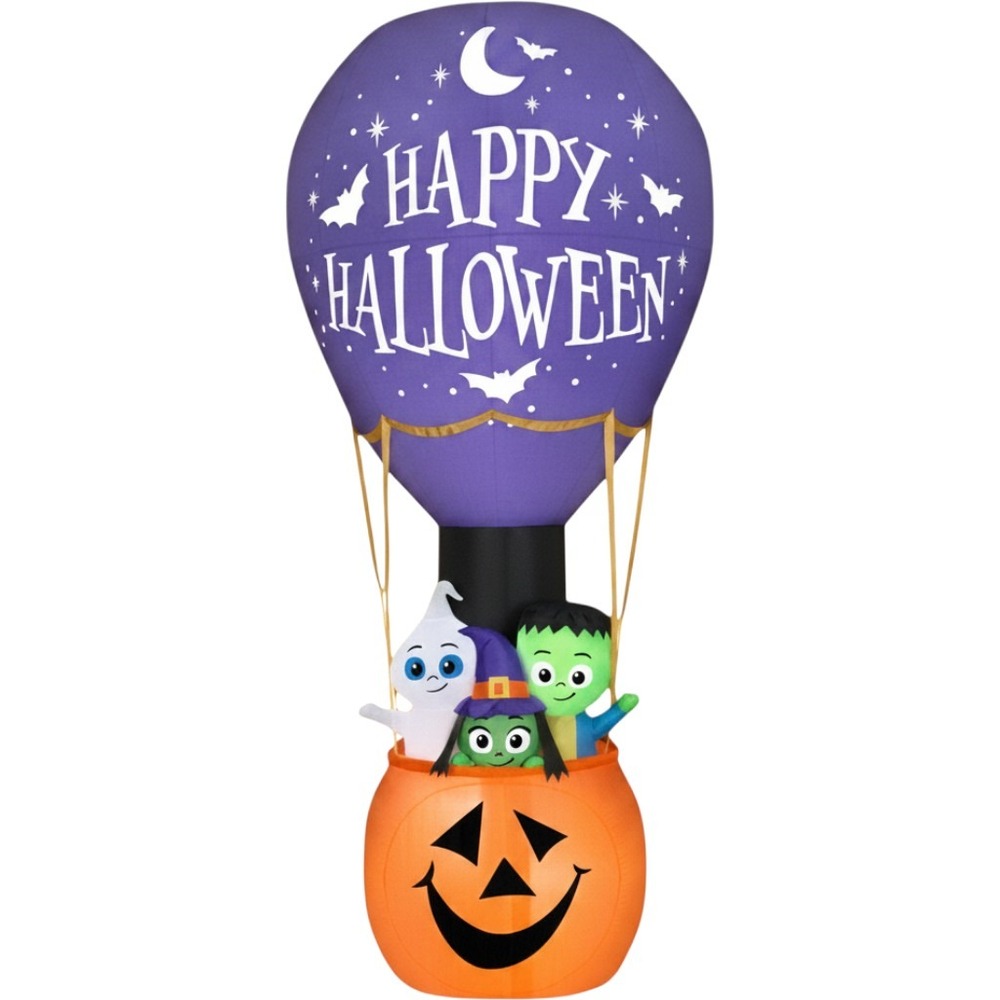 Way to Celebrate Halloween Airblown Inflatable JOL Hot Air Balloon 10 Ft Tall